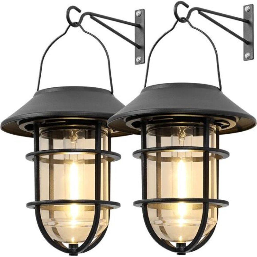 Upgrade Solar Outdoor Lights, Hanging Lantern, Waterproof Solar Lights